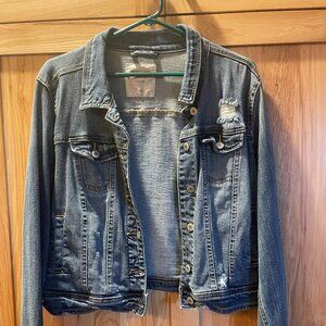 Womens Mossimo Jean Jacket Size L